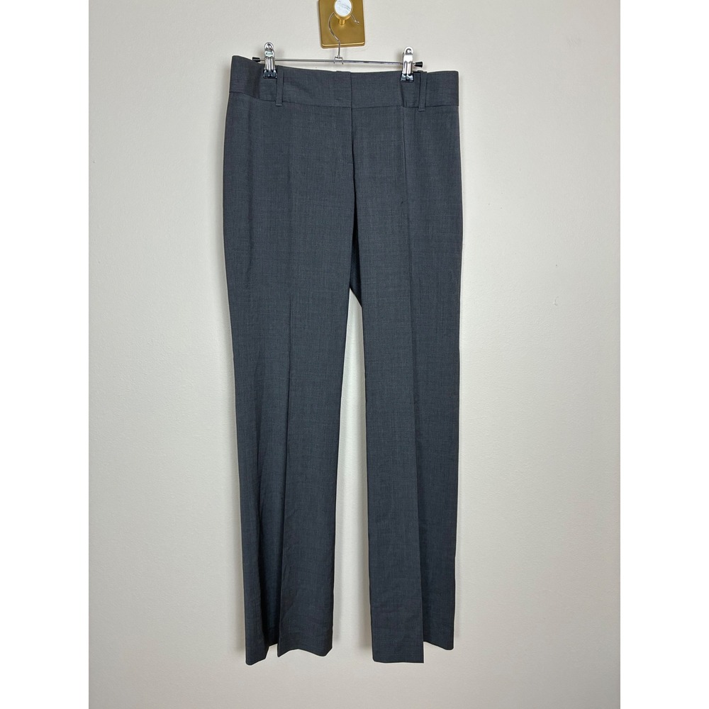 J. Crew Charcoal Gray Wool Blend Straight Leg Dress Pants Size T6 RN77388